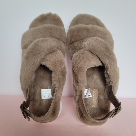 KOOLABURRA BY UGG Women’s Fuzz-EE Faux-Fur Slipper Sandals-Amphora. Size 9M⭐ - Picture 9 of 14